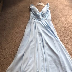 Sky blue - long gown. Bridesmaid dress/formal wear